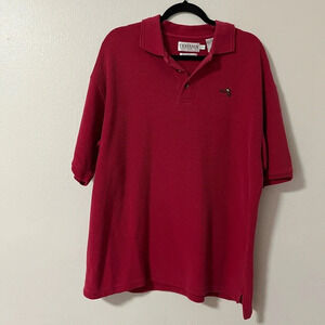 Vintage Bay Hill Golf Course 100% Combed Cotton Red Polo men’s size Large luxury